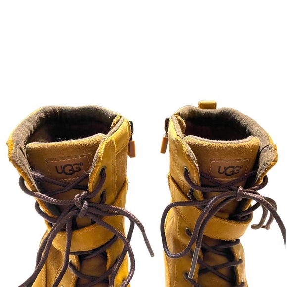 UGG Koren lace up easy zip suede hiking combat boots zip mid-calf buckle… - Picture 10 of 12